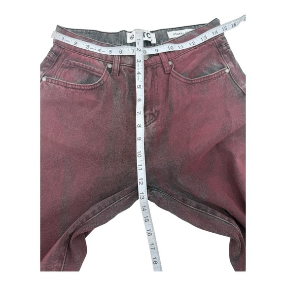 PTCL Ethical Brand Maroon Coated Straight Leg Jeans NWT - Picture 4 of 10